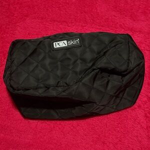 PCA Skin Quilted Black Cosmetic Bag
